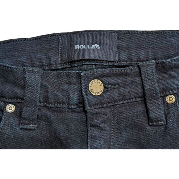 Rolla's Mens Thin Captain Slim Fit Black Jeans Size 31x32 - Picture 5 of 6